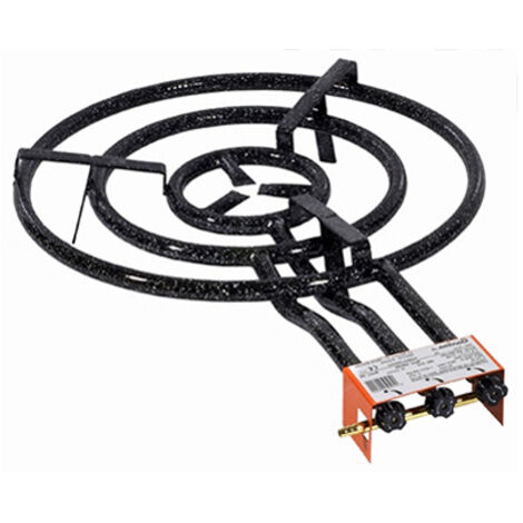 Padella per paella gas butano 450-3 3 fuochi ideale per Garcima