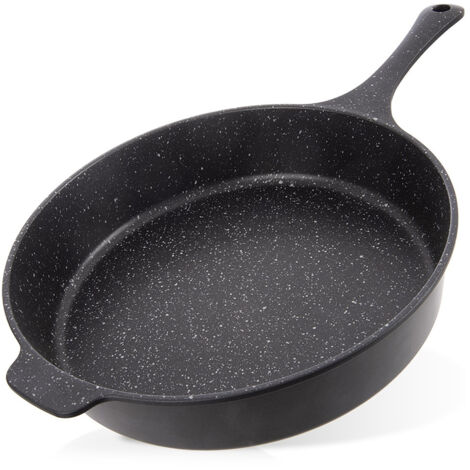 PADELLA PROFONDA IN GRANITO A GAS E INDUZIONE GRANDE 28 CM 3 L ANTIADERENTE
