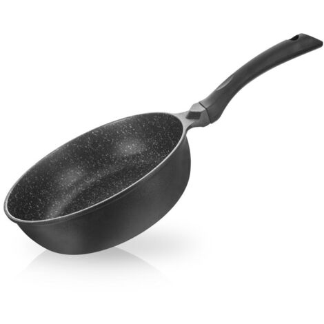 Padella profonda in granito, alta induzione, gas grande, 28 cm, antiaderente