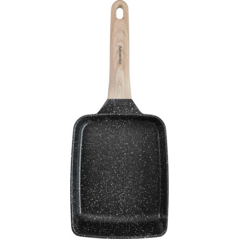 Padella tradizionale rettangolare marmorizzata 18x14cm NERO KLAUSBERG KB-7813