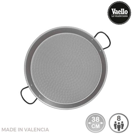 Padella Vaello Tradizionale Acciaio Lucidato 8 persone (Ø 38 cm)