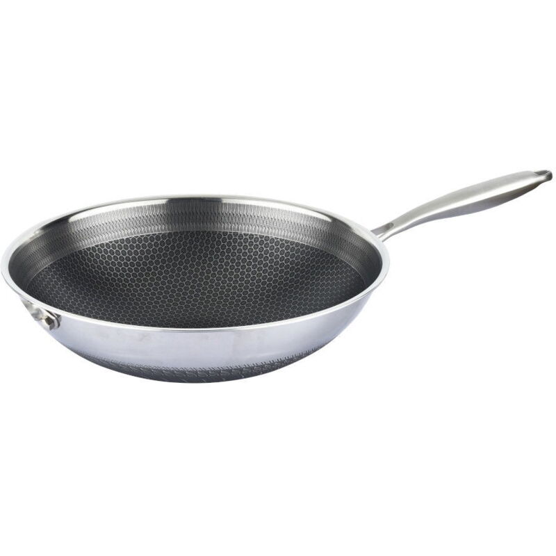 Padella Wok 32 cm - Acciaio inox