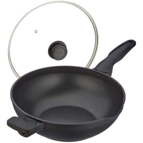 Padella Wok con coperchio