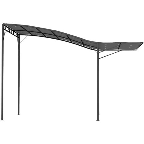 Padiglione con tettoia pieghevole resistente alle intemperie, 3 x 2,5 m, grigio scuro.