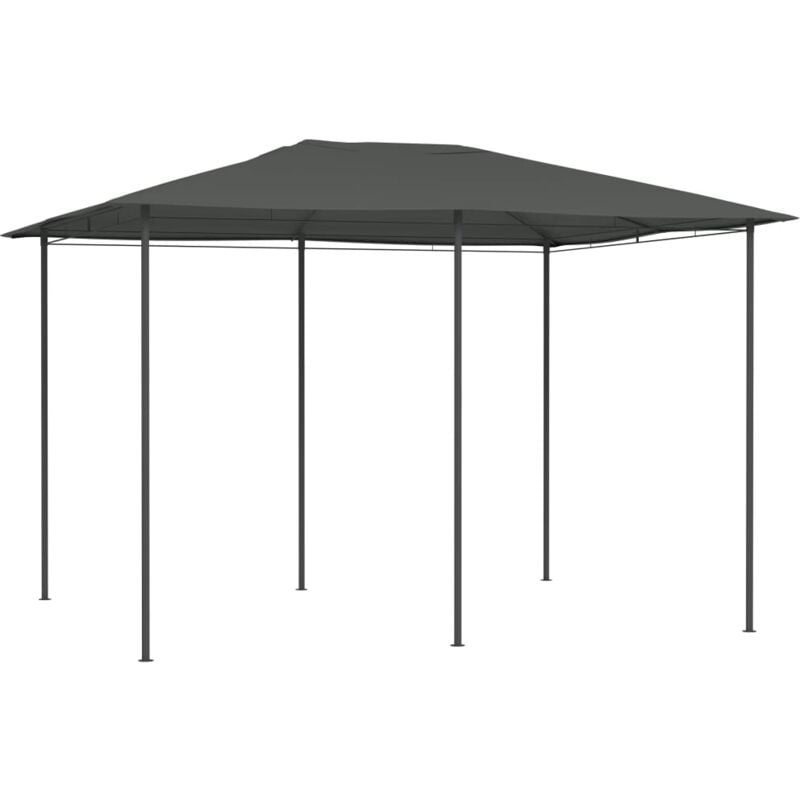 Maison du'Monde - Gazebo 3x4x2,6 m Antracite 160 g/m² - Antraciet