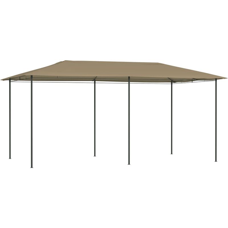 Maison du'Monde - Gazebo 3x6x2,6 m Grigio Talpa 160 g/m² - Taupe