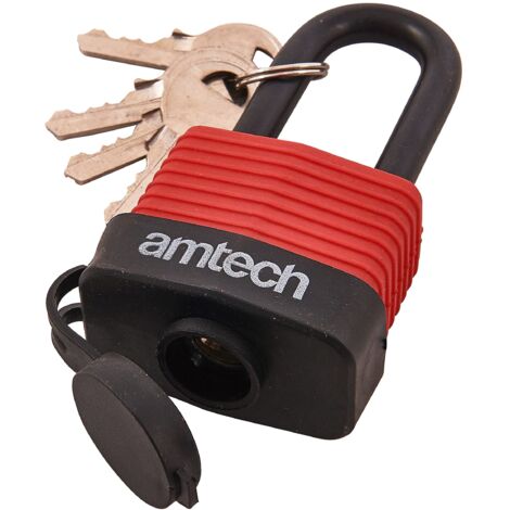 Padlock 40mm Long Shackle Security Lock Shed Garage Bike Motorbike T0760