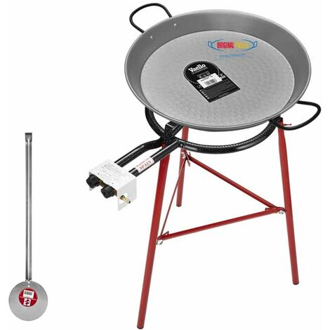 CALLOW RETAIL Paella Cooking Set with Burner - Steel - L60 x W64 x H65 cm - Multi