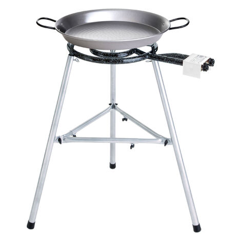 Paella World Comfort Line Set 3 Brenner mit Paella-Pfanne Stahl Ø 46/55 cm Gastronomie/Catering