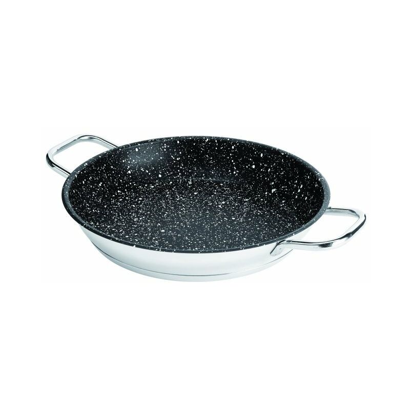 

Paellera Acero Asas Inox Induccion Piedra 32 Cm