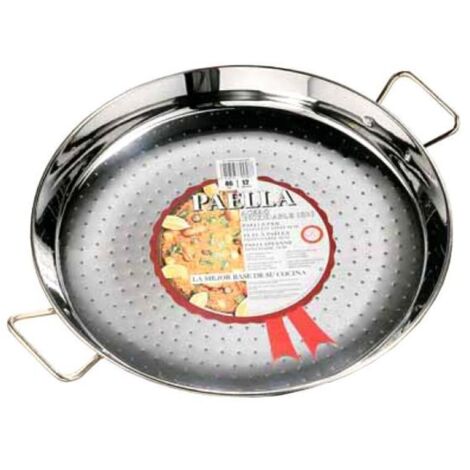 Paellera de Acero Inoxidable 18/8 de 38 cm para 8 Raciones