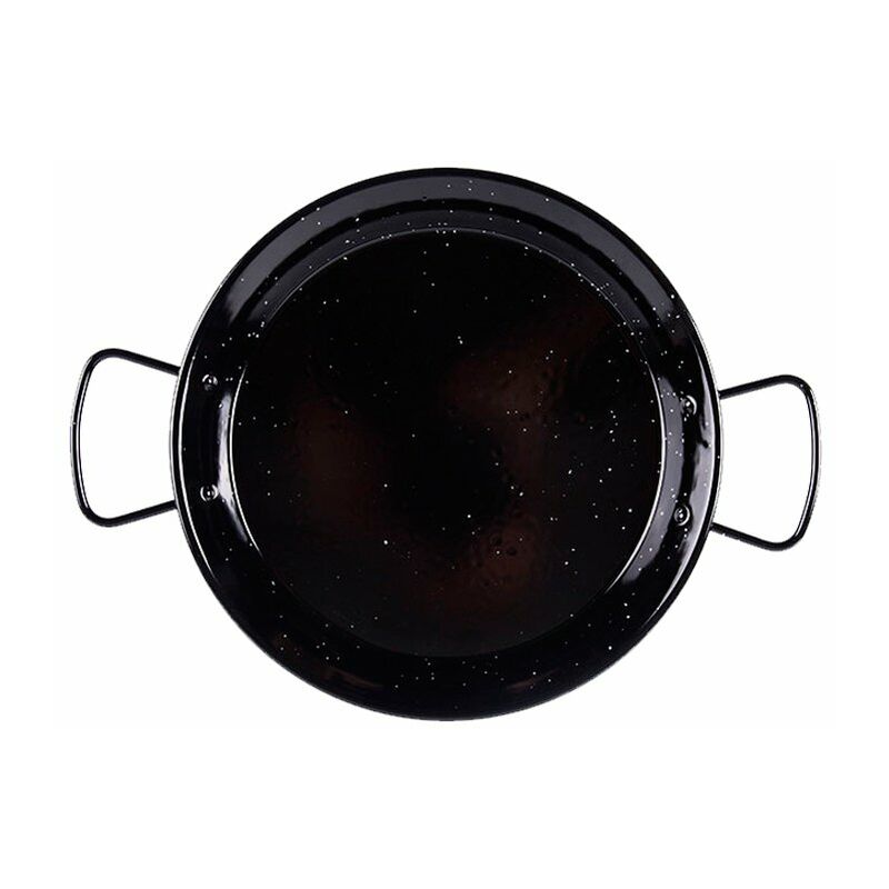 

Paellera de acero vitrificado negra Medidas 46CM