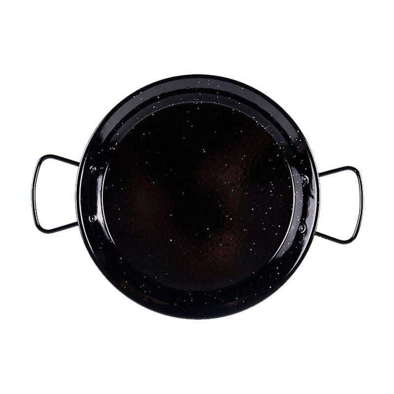 

Paellera de acero vitrificado negra Medidas 55CM