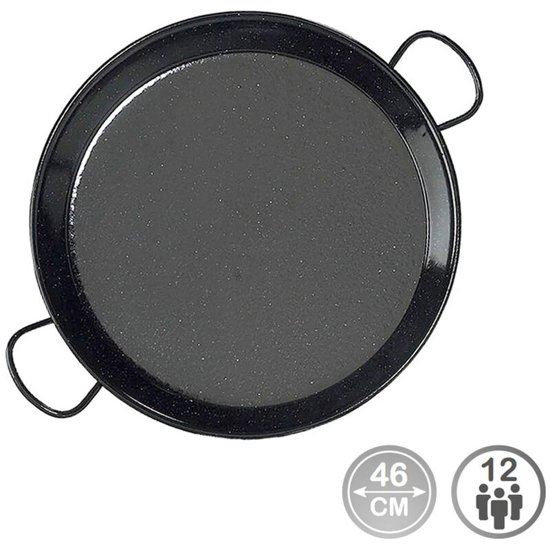 

Paellera tradicional acero esmaltado ø46cm (12 personas). - Vaello