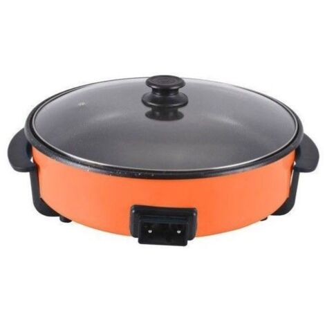 Paellero eléctrico 1500W Ø36x7cm piedra antiadherente, temperatura hasta 250°C, ideal para paellas y guisos