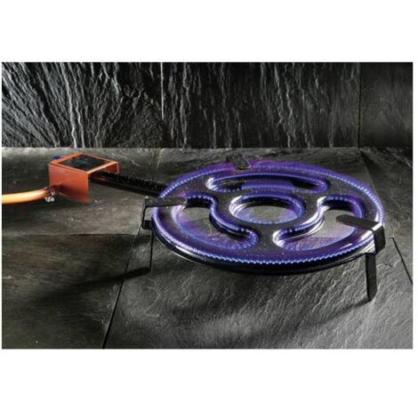 MIBRICOTIENDA garcima paellero gas l30-2 aros 1 fuegos plano 76030
