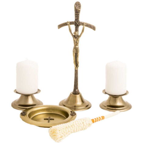 Päpstliches Weihnachtsliederset, Bronze, 26 cm