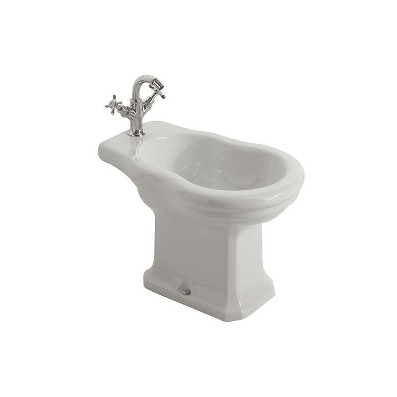 Ceramica Globo - Bidet Paestum staccato da muro cm. 57x37 bianco lucido di