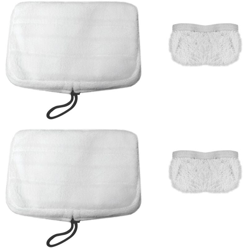 Polti - Kit de 2 serpillières et 2 bonnettes pour Vaporetto (SV205, SV220, SV240) PAEU0307