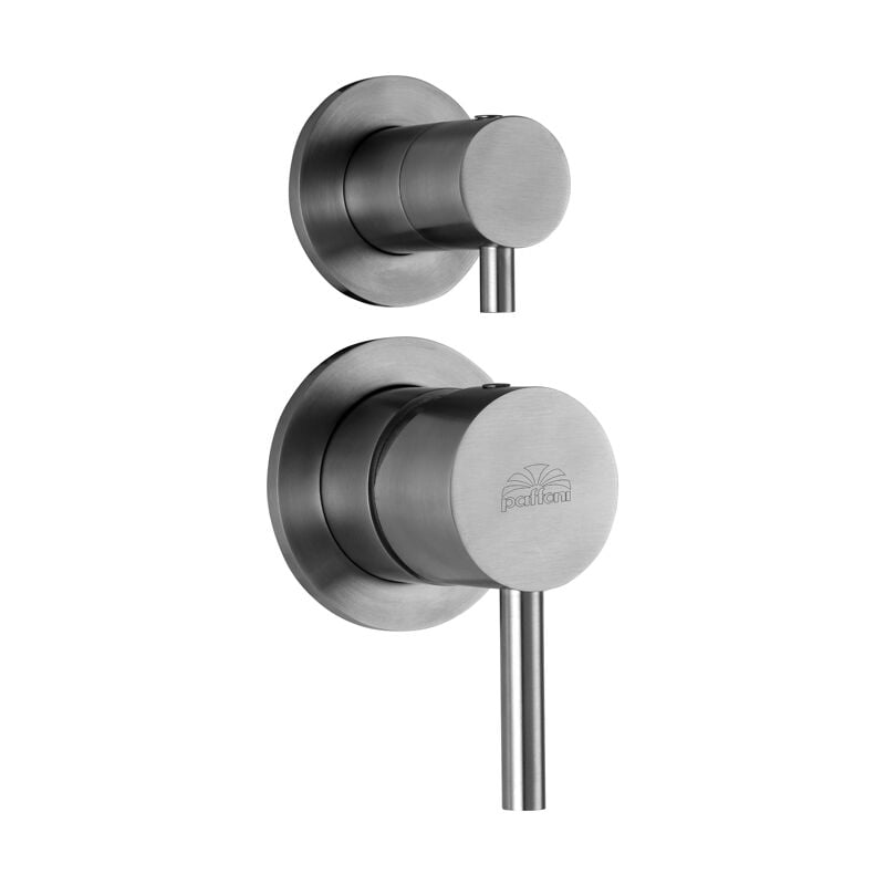 Mitigeur de douche encastré Série acier STEEL015AC Acier inoxydable - Acier - Paffoni