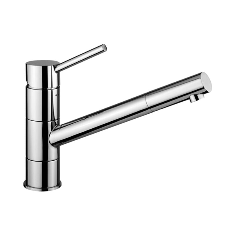 Birillo série Mitigeur d'évier avec bec pivotant BI182CR Chromé - Laiton - Paffoni