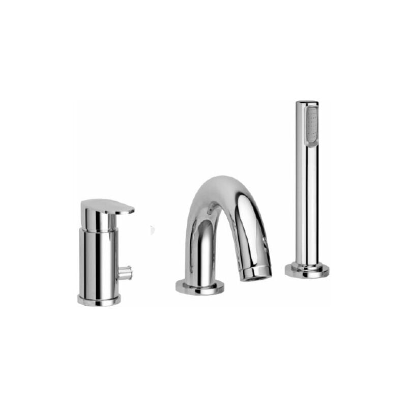 Candy series mitigeur de bain sur gorge avec inverseur CA040CR Chromé - Laiton - Paffoni