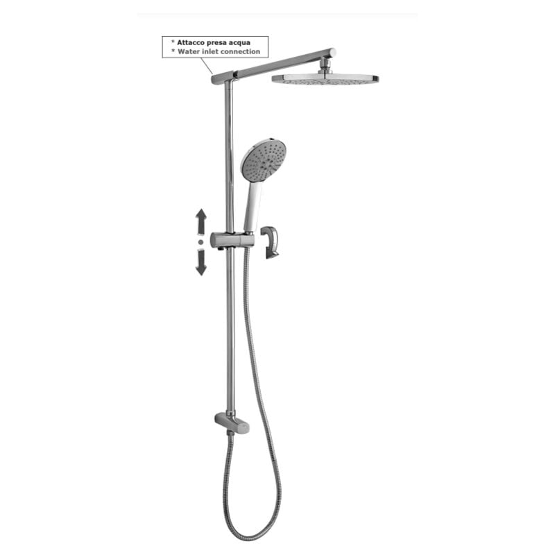 Colonne de douche Up ZCOL687CR Chromé - Métal - Paffoni