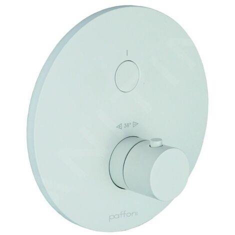 Paffoni Compact Box - Mitigeur de douche thermostatique encastré, blanc mat CPT013BO