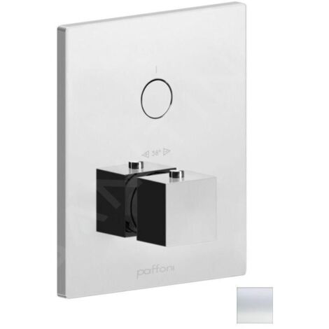 Paffoni Compact Box - Mitigeur de douche thermostatique encastré, blanc mat CPT513BO