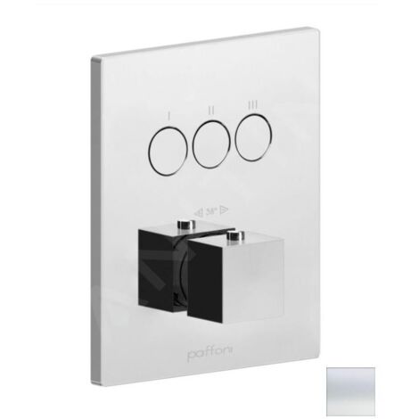 Paffoni Compact Box - Mitigeur thermostatique encastré, pour 3 appareils, blanc mat CPT519BO