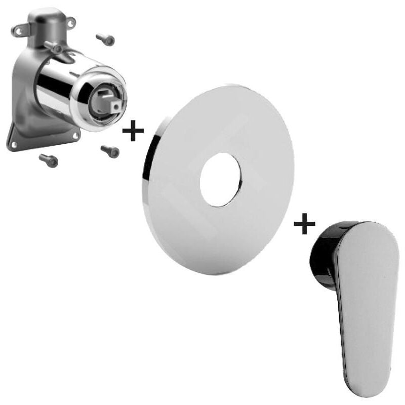 Green - Mitigeur encastré pour 1 sortie, chrome GRBOX010CR - Paffoni