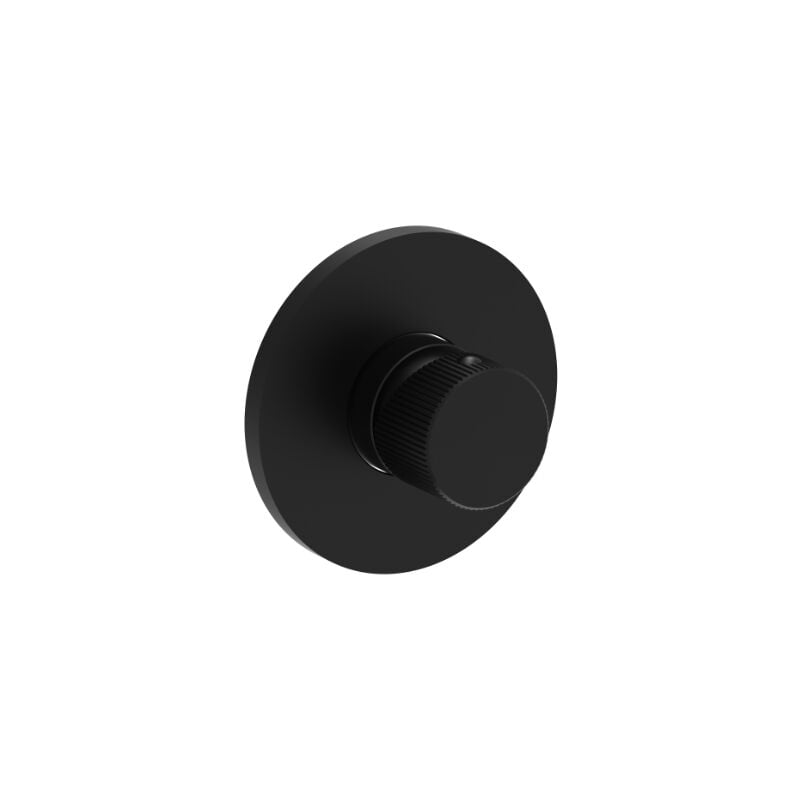 Mitigeur de douche encastré avec plaque ø 110 mm Paffoni Jo série JO011NO Laiton - Noir mat