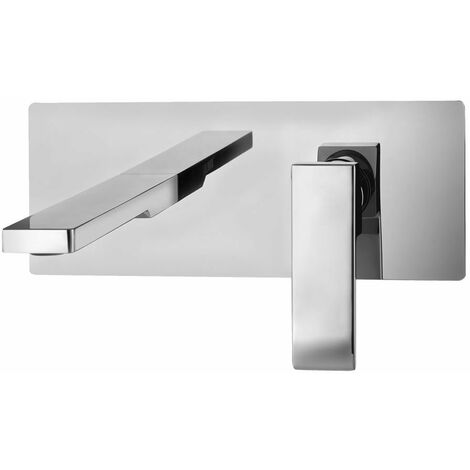 Paffoni Level Serie LES106CR Unterputz-Waschtischbatterie mit 240 mm breitem Auslauf  Verchromt - Messing