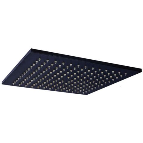 Paffoni Level - Soffione doccia Syncro King, 30x30 cm, nero opaco ZSOF078NO