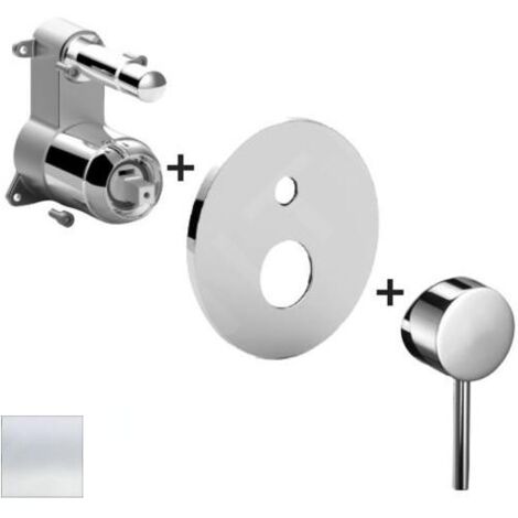Paffoni Light - Mitigeur encastré pour 2 sorties, blanc mat LIGBOX015BO/M