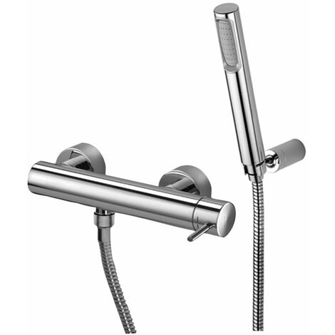 Paffoni Light Serie Außenbrausebatterie mit Handbrause LIG168DCR  Verchromt - Messing