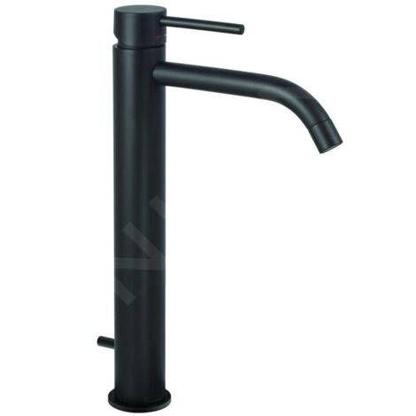 Paffoni Light series LIG085NO mitigeur lavabo allongé avec vidage automatique  Laiton - Noir mat
