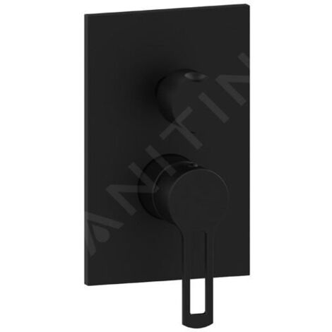 Paffoni Mélangeur douche encastré 2 sorties série Ringo RIN018NO/M Laiton - Noir mat