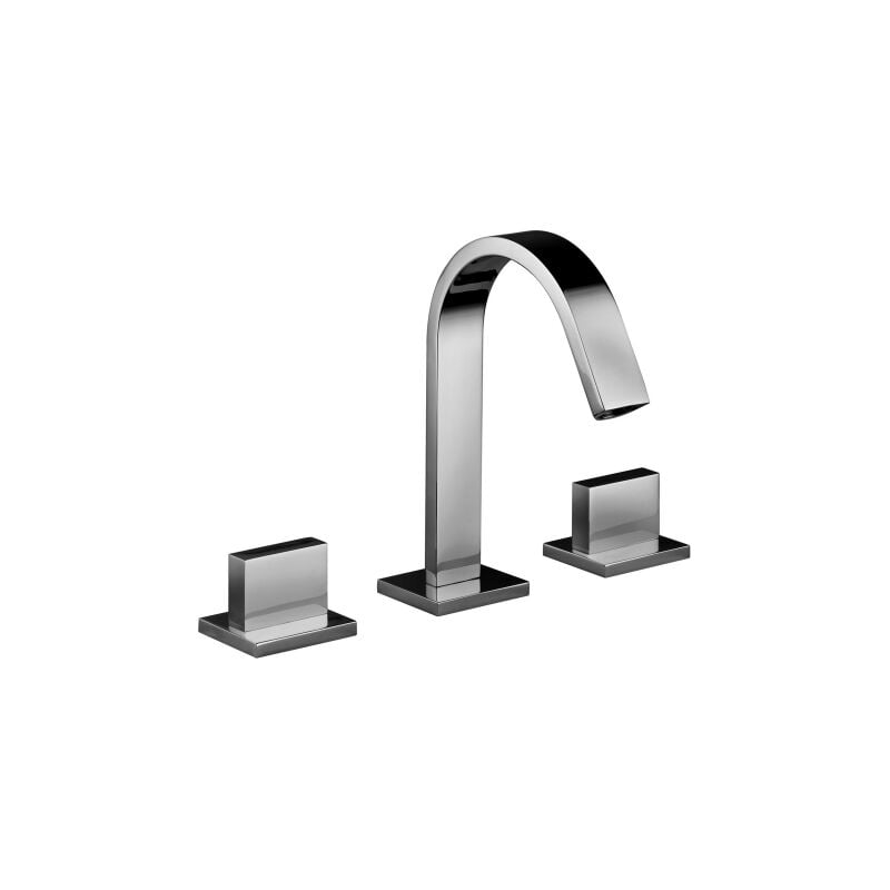 Paffoni - Mélangeur lavabo 3 trous série Level LEP053CR Chromé - Laiton