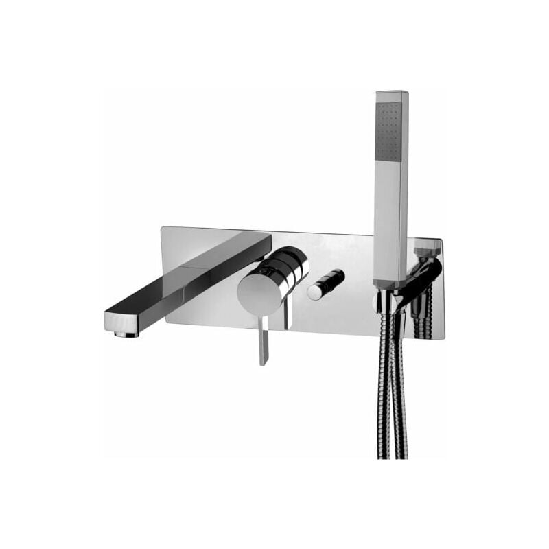 Rock series mitigeur de bain encastré RO001CR Chromé - Laiton - Paffoni