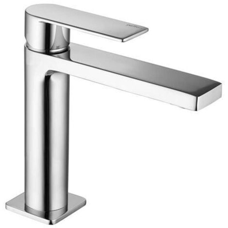 Paffoni – Mitigeur de lavabo TA071CR chromé – Laiton – Bec plat 130 mm – Hauteur 166 mm – Pose libre – Système sans vidage automatique