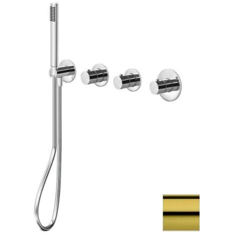 Paffoni Modular Box - Mitigeur thermostatique encastré, pour 2 sorties, doré MDE000HG