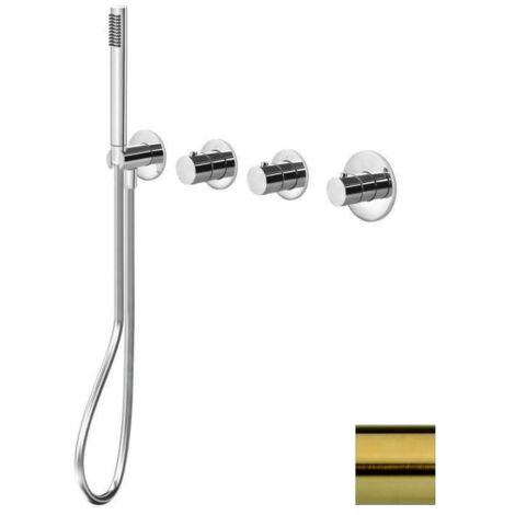 Paffoni Modular Box - Mitigeur thermostatique encastré, pour 2 sorties, or brossé MDE000HGSP