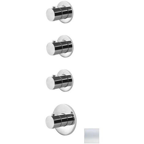 Paffoni Modular Box - Mitigeur thermostatique encastré, pour 3 appareils, blanc mat MDE019BO