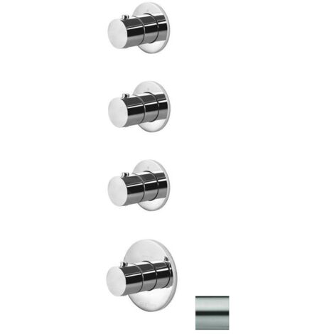Paffoni Modular Box - Mitigeur thermostatique encastré, pour 3 sorties, inox MDE019ST
