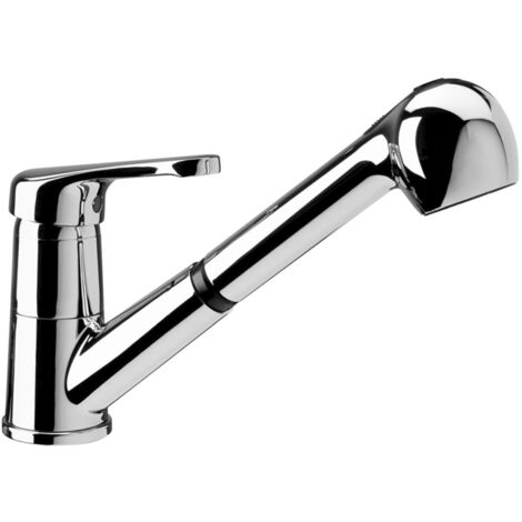 PAFFONI Nettuno rubinetto cucina con doccia estraibile con bocca girevole cromato codice prod: NT183CR