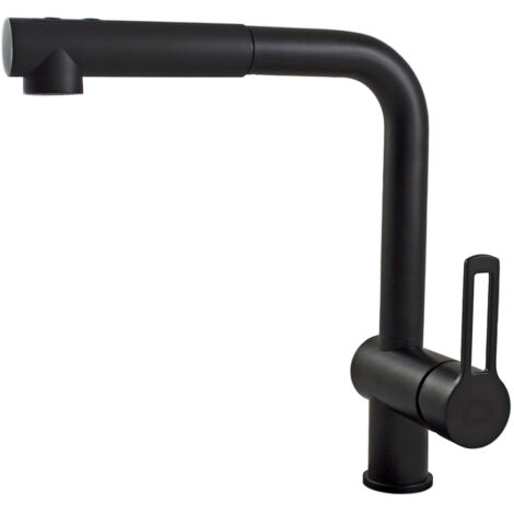 PAFFONI Ringo West miscelatore lavello monoforo con canna orientabile nero opaco codice prod: RIN285NO