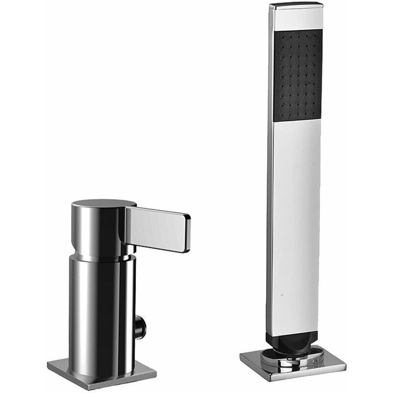Rock series mitigeur de bain sur gorge avec inverseur RO041CR Chromé - Laiton - Paffoni