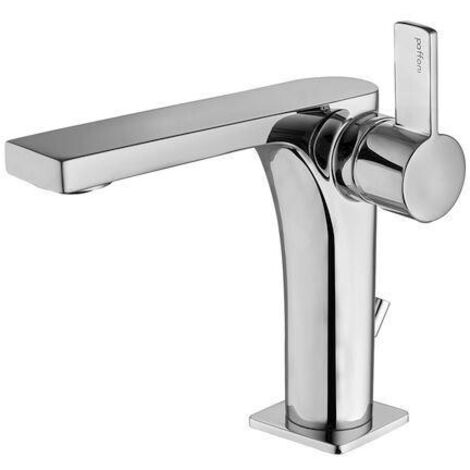 Paffoni Rock series mitigeur de lavabo avec vidange automatique RO075CR Chromé - Laiton