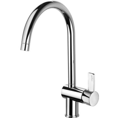 Paffoni Rock series mitigeur d'évier avec bec pivotant RO180CR  Chromé - Laiton